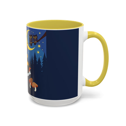 🎃🐈‍⬛ The Little Pumpkin Witch And Her Black Cat Colorful Mug – Whimsical Halloween Charm