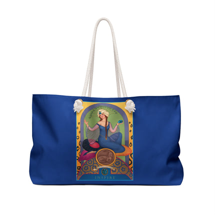 December & Tanzanite (from the Gem Series) by Sofia Chiostri Weekender Bag