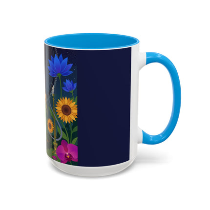 The Lady Of The Starlit Candles Colorful Mugs – Art Deco Theatrical Romance