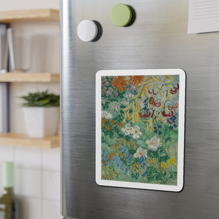 Flowers by August Babberger Die-Cut Magnets (5 Sizes)