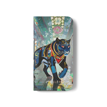 🐾💎 Cyber Panther's Hunt Flip Case – Digital Instinct & Neon Pursuit