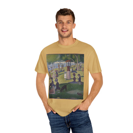 A Sunday on La Grande Jatte by Georges Seurat Unisex Garment-Dyed T-shirt