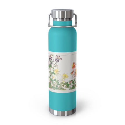 Aquilegia Flower by Tanigami Kônan Copper Vacuum Insulated Bottle, 22oz