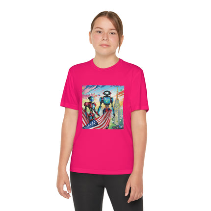 High Fashion Cyberpunk CIA Robots Youth Competitor Tee