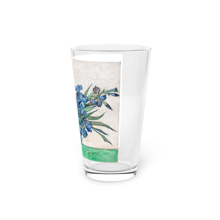 Irises by Vincent Van Gogh Glass, 16oz