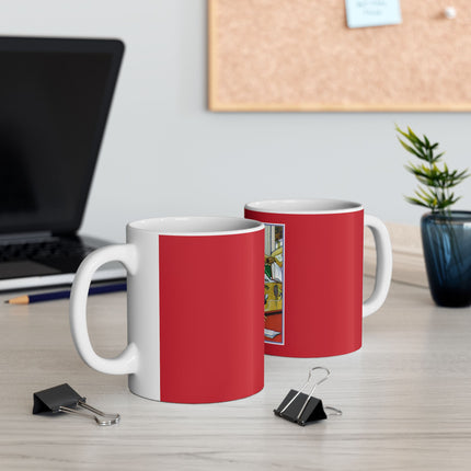 Naughty Bonzo Unleashed: A Playful Tangle of Ink and Mischief Ceramic Mug 11oz