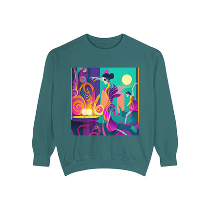 Dance of the Skeleton Ballerinas Unisex Garment-Dyed Sweatshirt