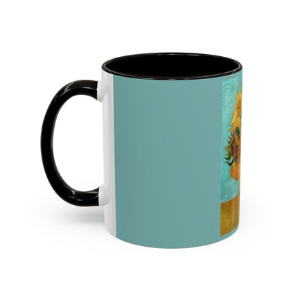 Vase with Twelve Sunflowers by Vincent van Gogh Colorful Mugs (11oz, 15oz)