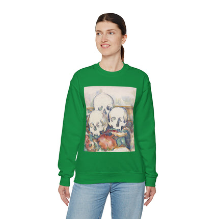 The Three Skulls by Paul Cézanne Unisex Heavy Blend™ Crewneck Sweatshirt