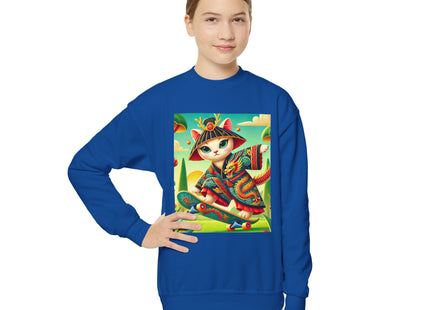 Dragon Dance on Wheels Youth Crewneck Sweatshirt