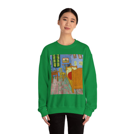 The Bedroom by Vincent van Gogh Heavy Blend™ Crewneck Sweatshirt