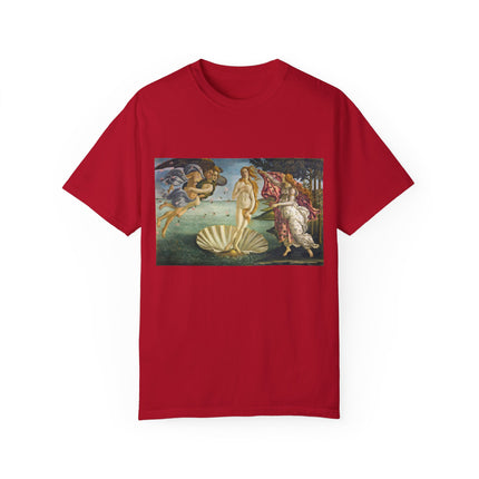 Birth of Venus by Sandro Botticelli Unisex Garment-Dyed T-shirt