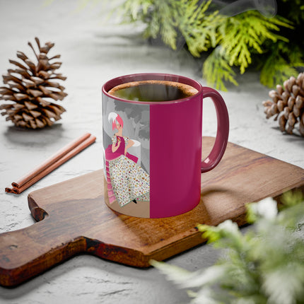 The Red Bird Colorful Mugs – Gentle Storybook Charm & Elegant Whimsy