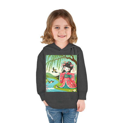 Sparrow Dance Geisha Fairy Toddler Pullover Fleece Hoodie