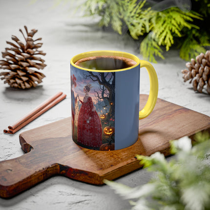 ♥️🎃 The Queen Of Hearts Halloween Masquerade Colorful Mug – Royal Halloween Fantasy