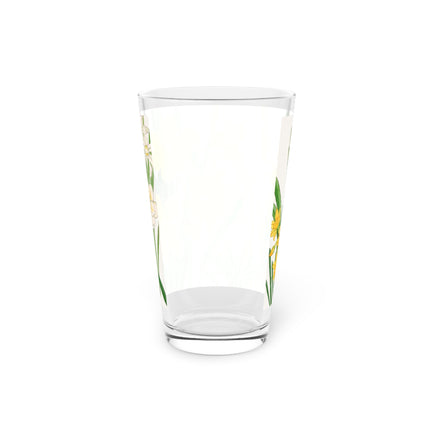 Daffodils by Tanigami Kônan Pint Glass – Spring Blooms & Japanese Woodblock Elegance