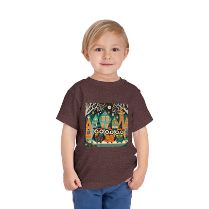 Night of the Trick-or-Treating Owlets Toddler Short Sleeve Tee
