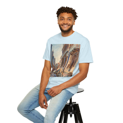 Gondola Moorings on the Grand Canal by John Singer Sargent  Unisex Garment-Dyed T-shirt