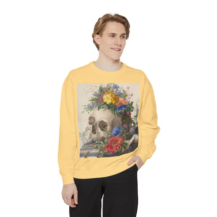 Vanitas Still Life by Herman Henstenburgh Garment-Dyed Sweatshirt