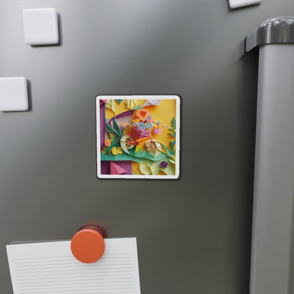 Origami Bicycle Die-Cut Magnets (5 Sizes)