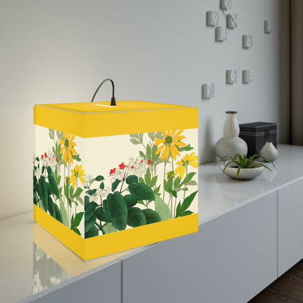 Clerodendrum & Rudbeckia by Tanigami Kônan Light Cube Lamp