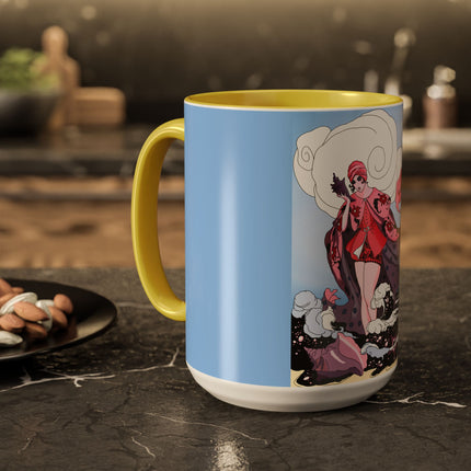 Goddess of the Swirling Sea Colorful Mugs (11oz, 15oz)