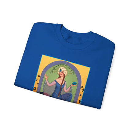 December & Tanzanite (from the Gem Series) by Sofia Chiostri Heavy Blend™ Crewneck Sweatshirt