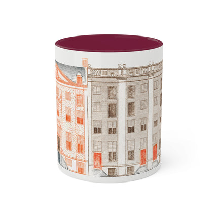 Amsterdam Canal Houses by Johan Teyler Colorful Mugs, 11oz