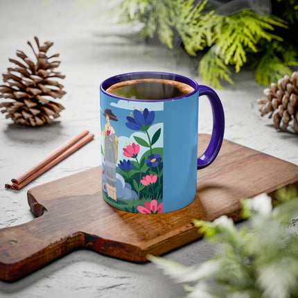 Garden Of New Beginnings Colorful Mugs – Art Deco Floral Elegance