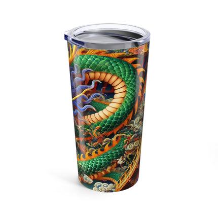 Tibetan Dragon Above Kabuki Stage Bento Lunch Box Tumbler 20oz