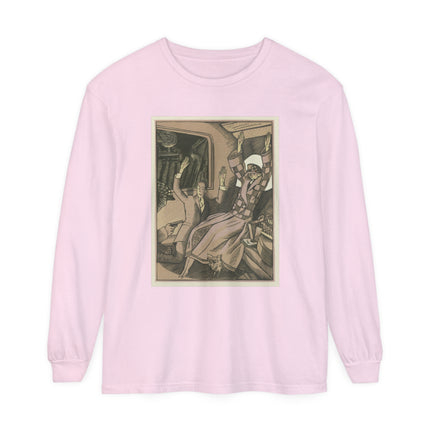L’Attentat by Fernand Siméon Garment-dyed Long Sleeve T-Shirt