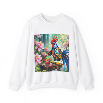 Cyberpunk Rooster Unisex Heavy Blend™ Crewneck Sweatshirt
