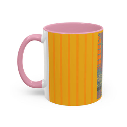Sur Les Marches Du Jardin by Georges LePape Colorful Mugs (11oz, 15oz)