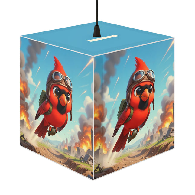 🐦✈️ The Cardinal Dive Bomber Light Cube Lamp – Bold Flight & Fearless Adventure