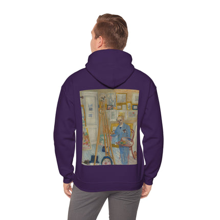 The Skeleton Painter by James Ensor Heavy Blend™ Hooded Sweatshirt