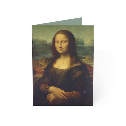 Mona Lisa by Leonardo da Vinci Greeting Cards (1, 10, 30, and 50pcs)