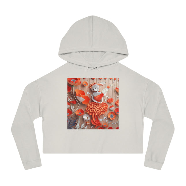 Poppy Fairy Women’s Cropped Hooded Sweatshirt
