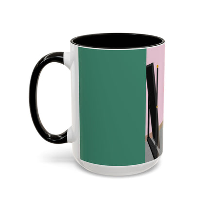 The Yellow Hat Colorful Mugs – 1920s Vogue Whimsy & Playful Elegance