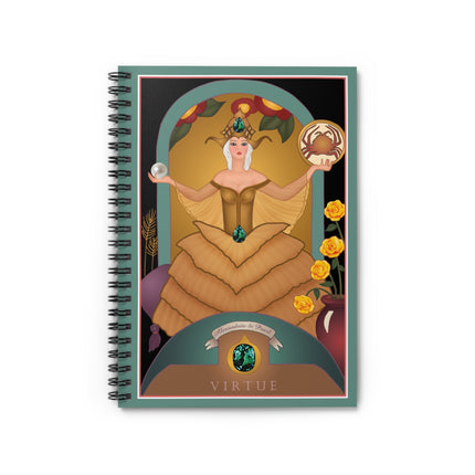 June & Pearl, Alexandrite (from the Gem Series) by Sofia Chiostri Spiral Notebook