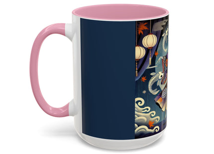 Skeleton Kabuki Performer Colorful Mugs (11oz, 15oz)