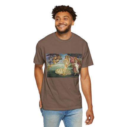 Birth of Venus by Sandro Botticelli Unisex Garment-Dyed T-shirt