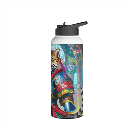 Cyberpunk Leopard Stainless Steel Water Bottle