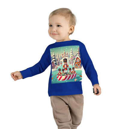 Nutcracker Candy-Striped Adventure Toddler Long Sleeve Tee