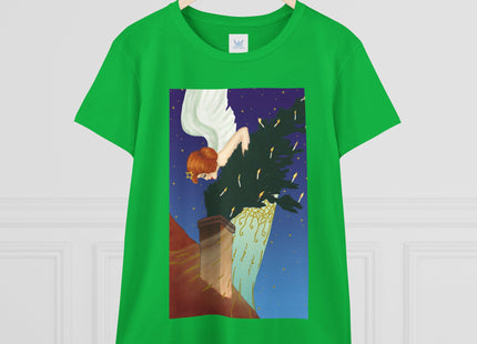 The Christmas Angel Women's Midweight Cotton Tee