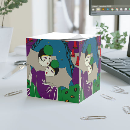 Two Pierrots Note Cube