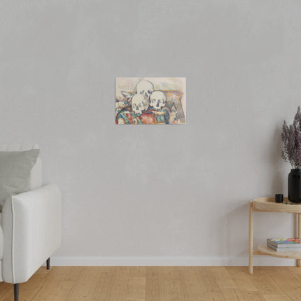 The Three Skulls by Paul Cézanne Matte Canvas, Stretched, 0.75"