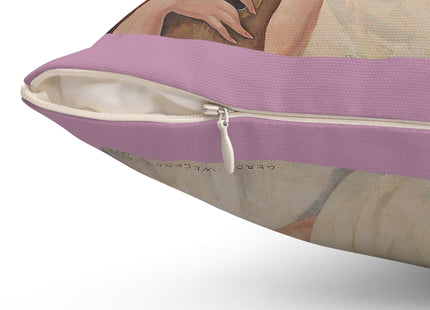 Madonna with Child Surrounded by Musical Angels by Gerda Wegener Spun Polyester Square Pillow