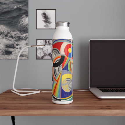 Rythme No. 1 by Robert Delaunay Slim Water Bottle