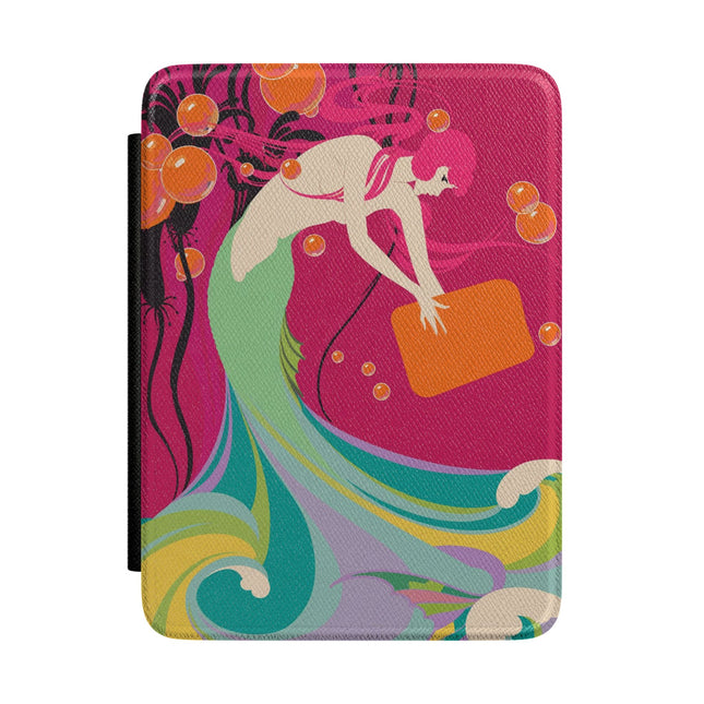 Mermaid Dive Kindle Case – Vibrant Waves & Playful Charm
