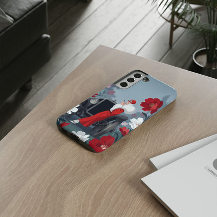 🚗🌺 The Lady Of The Grand Touring Car Phone Case – Art Deco Motoring Elegance